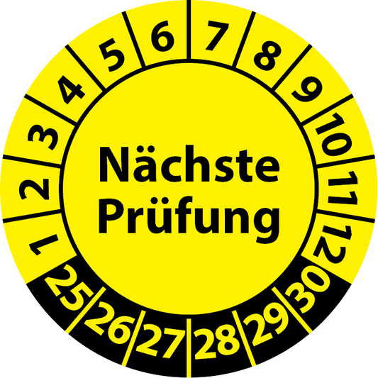 Prüfplaketten Nächste Prüfung