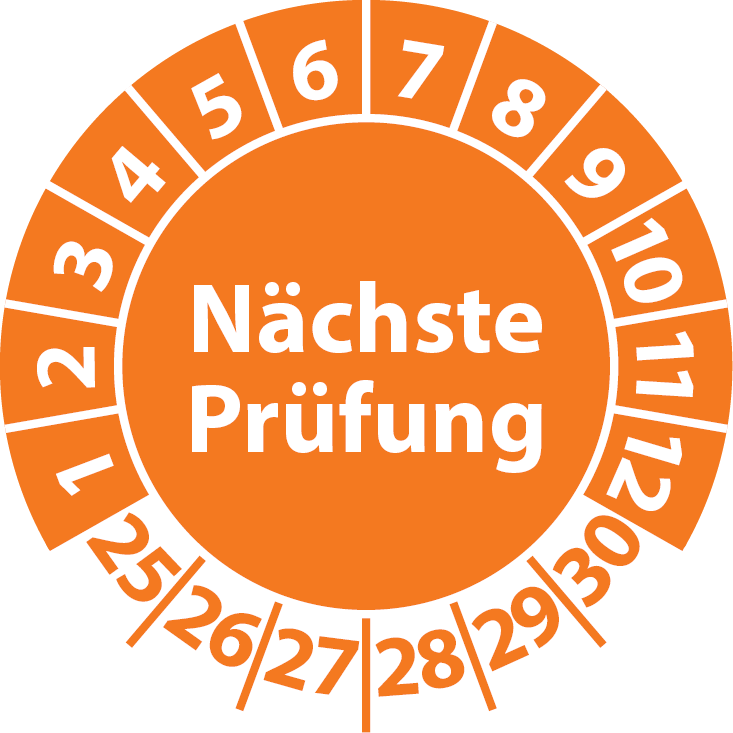 Prüfplaketten Nächste Prüfung