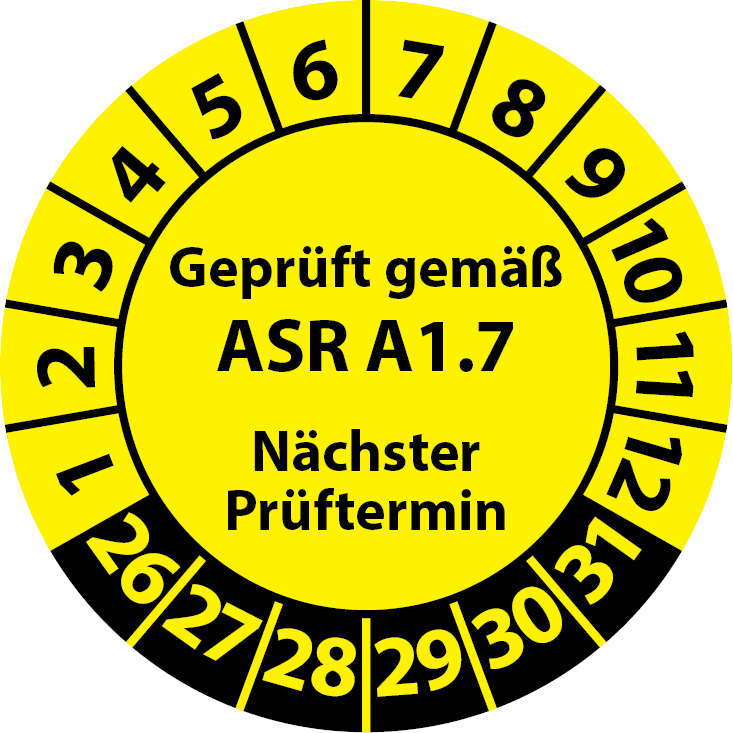 10 BGV A3 2025-30 Prüfplaketten Prüfetiketten Rot 20 mm 10 BGV A3 2025-30 Prüfplaketten Prüfetiketten Rot 20 mm