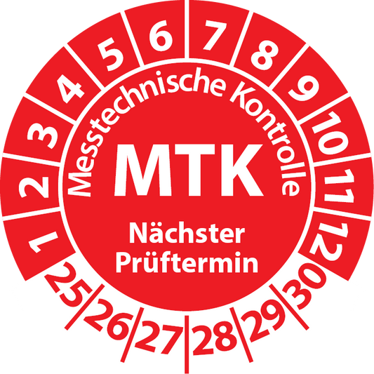 Prüfplakette MTK