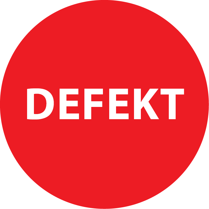 Defekt Aufkleber / Etiketten / Prüfplaketten