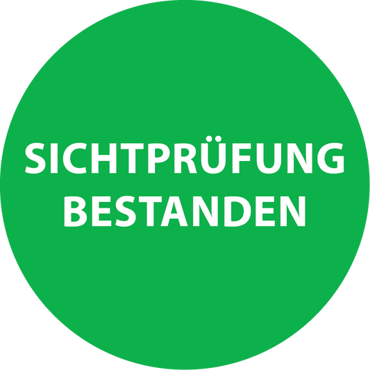 Sichtprüfung bestanden Aufkleber / Etiketten / Prüfplaketten