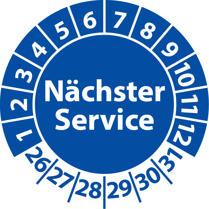 Prüfplaketten Nächster Service