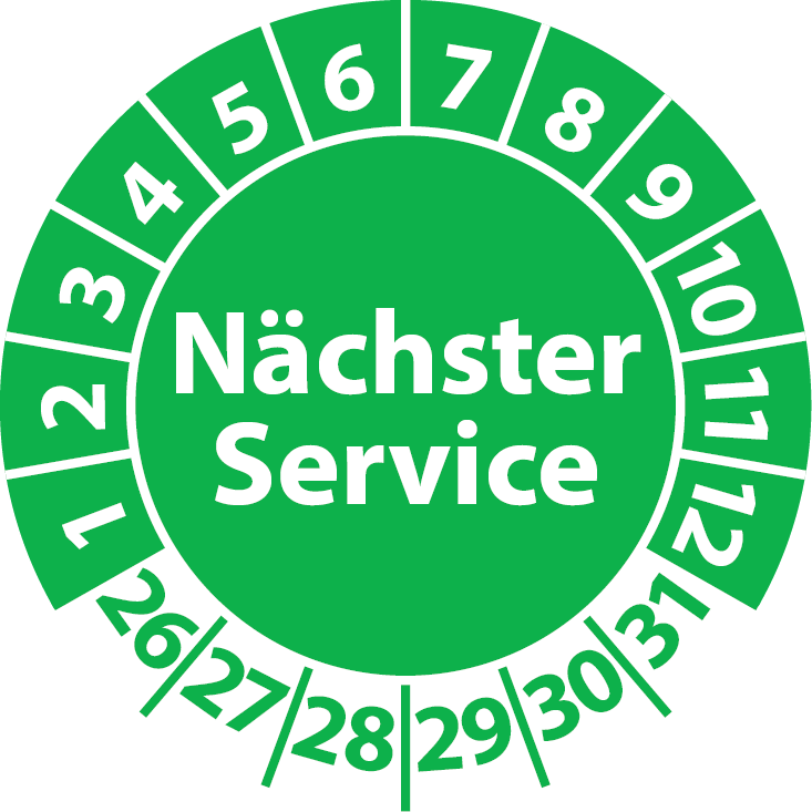 Prüfplaketten Nächster Service
