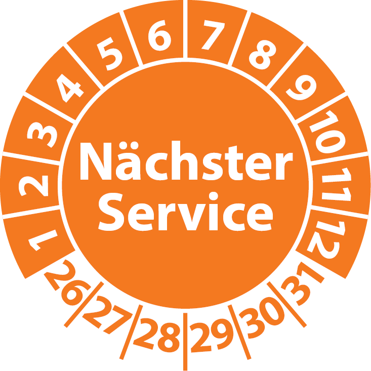 Prüfplaketten Nächster Service