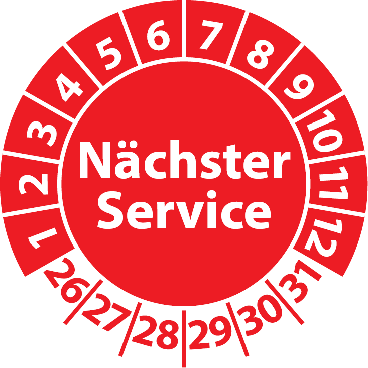 Prüfplaketten Nächster Service