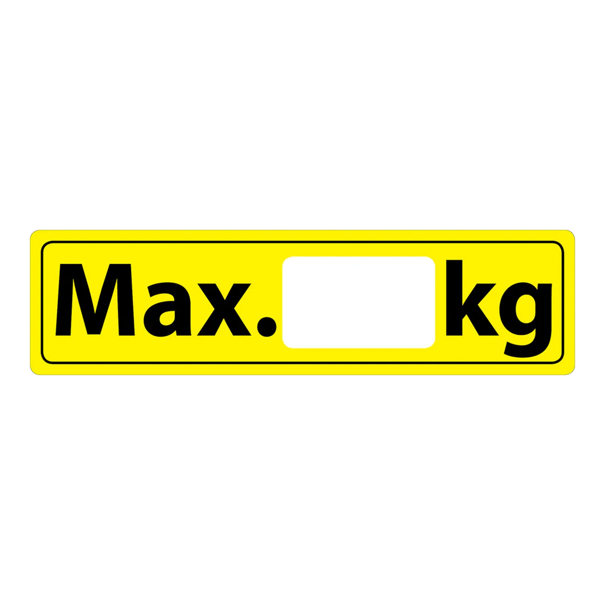 Traglast Max Kg Aufkleber Regalaufkleber