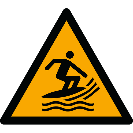 Warnzeichen W046 Warnung vor Surfsportgebiet