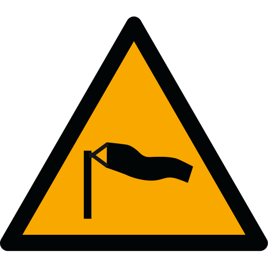Warnzeichen W064 Warnung vor starkem Wind