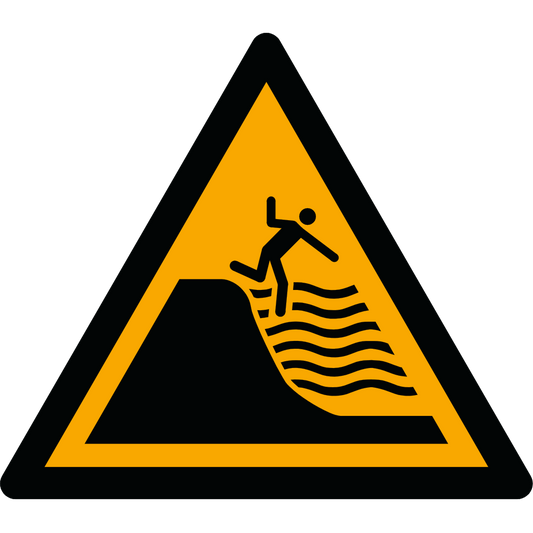 Warnzeichen W066 Warnung vor steil abfallendem Strand